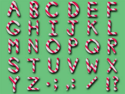 Candy Cane Alphabet Example By Greypiffle On Newgrounds
