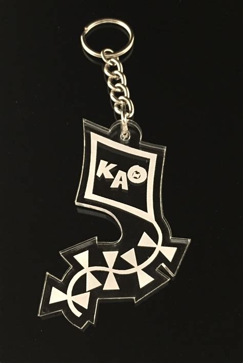 Kappa Alpha Theta Acrylic Kite Keychain With Letters Greek Apparel