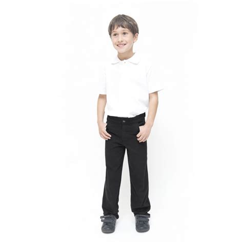 Organic Cotton School Uniform Black Slim Fit School Trousers