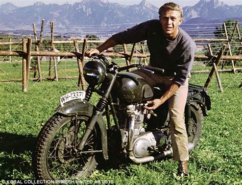 Steve mcqueen + motorcycle = badass. Steve McQueen 'admitted' he was a chauvinist pig
