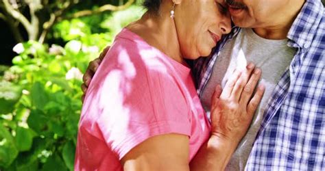 Senior Couple Hugging Each Other Stock Footage Videohive