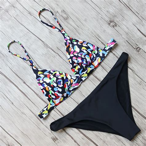 Sexy Bikini Set 2017 Bandage Push Up Swimwear Women Brazilian Bikini Swimwear Women Beach