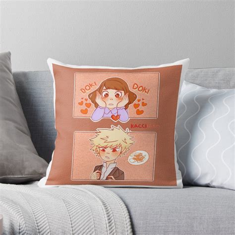 Bnha Kacchako Throw Pillow For Sale By Lecchinoodles Redbubble