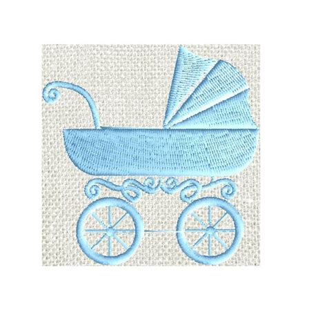 Baby Carriage Embroidery Design File Instant Download Etsy