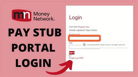 Money Network Pay Stub Portal Login Sign In Pay Stub Portal With