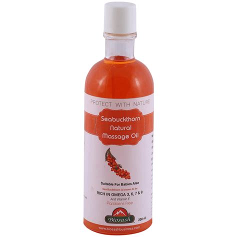 Seabuckthorn Natural Massage Oil Biosash