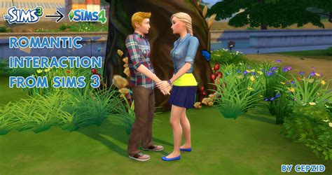 The Sims 4 Romantic Interaction From Sims 3 By Cepzid