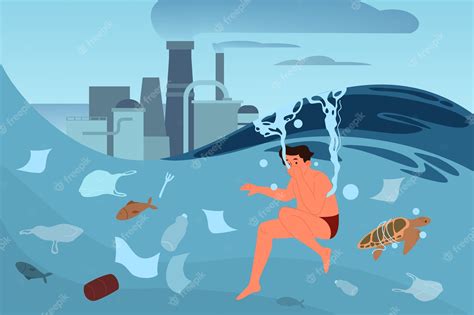 Premium Vector Global Ecology Problem Illustratiion Environmental Pollution Ecological
