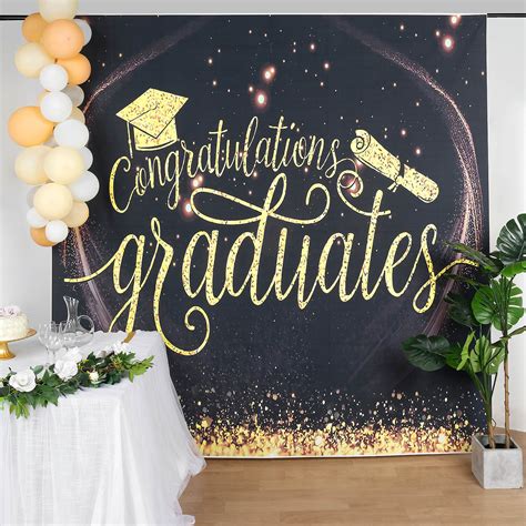 8ftx8ft Graduation Vinyl Party Backdrop Congratulations Graduates