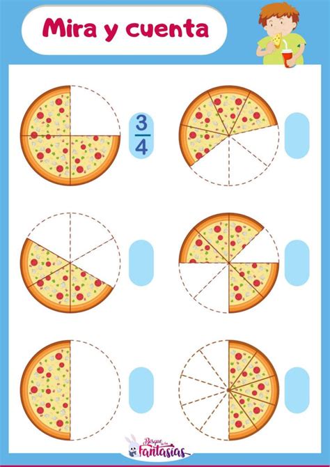 Cuadernillo Para Aprender Las Fracciones Con Pizzas Actividades De