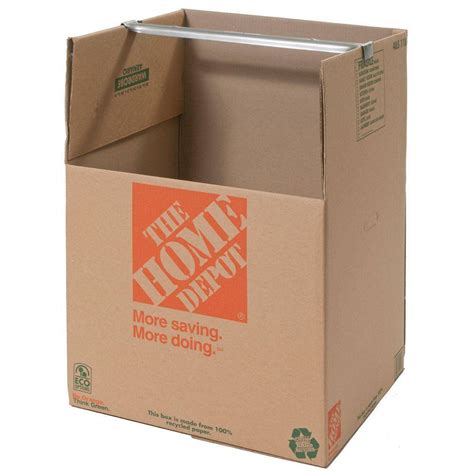 The Home Depot Wardrobe Box With Metal Hanging Bar 1001007 The Home Depot