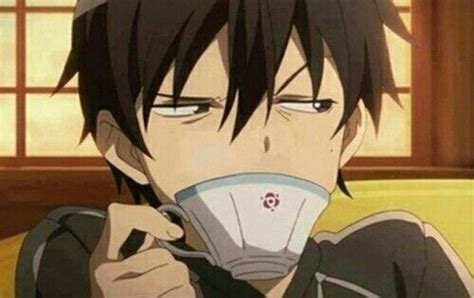 Kirito Drinking Tea From Sword Art Online Sao Sword Art Online