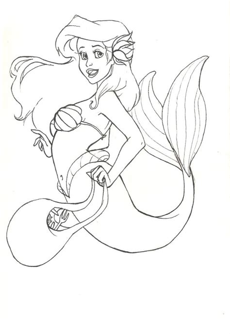 Mermaids coloring page from greek mythology category. Free Printable Little Mermaid Coloring Pages For Kids
