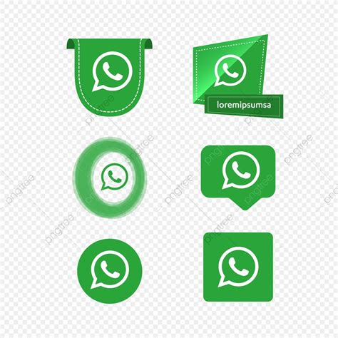Whatsapp Значок Whatsapp логотип набор социальных медиа векторный