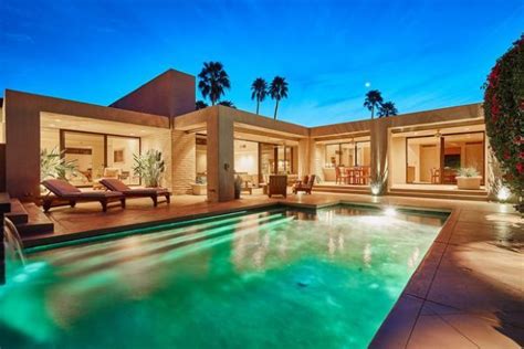 One Story House Pool Contemporary Big Beautiful Houses Dream House