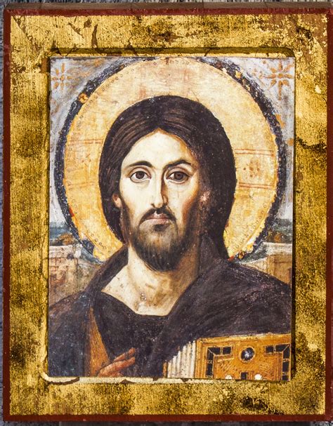 Orthodox icon Jesus Christ Sinai Handmade copy ancient icon | Etsy