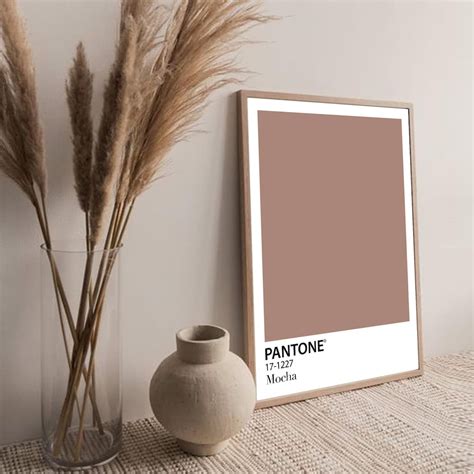 Pantone Print Pantone Nude Colors Mocha Color Print Pantone Etsy My