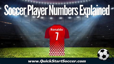 Soccer Player Numbers And Positions Explained