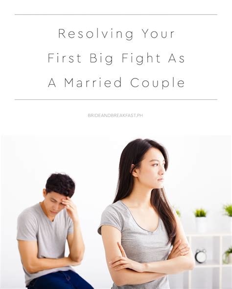 How You Can Resolve Your First Big Fight As A Married Couple