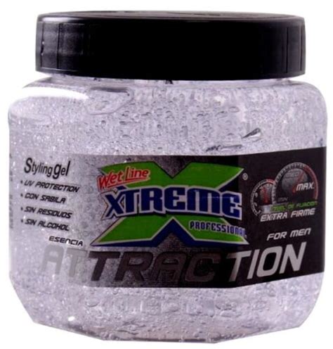 Wet Line Xtreme Hair Styling Clear Gel Attraction Men Clear Extra Hold 8 81 Oz 7503002163511 Ebay