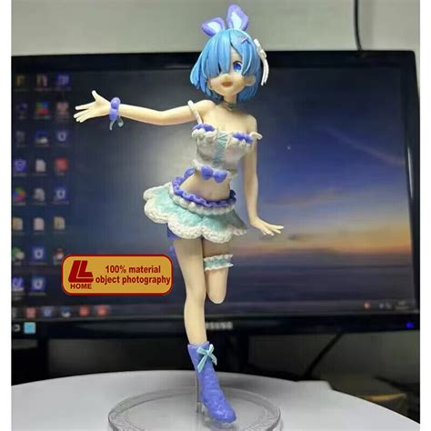 Anime Reo Rem Ram Bunny Rabbit Girl Cute 1pc Pvc Action Figure Toy Doll