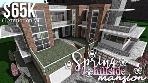Spring Hillside Mansion Part Exterior Only Roblox Bloxburg
