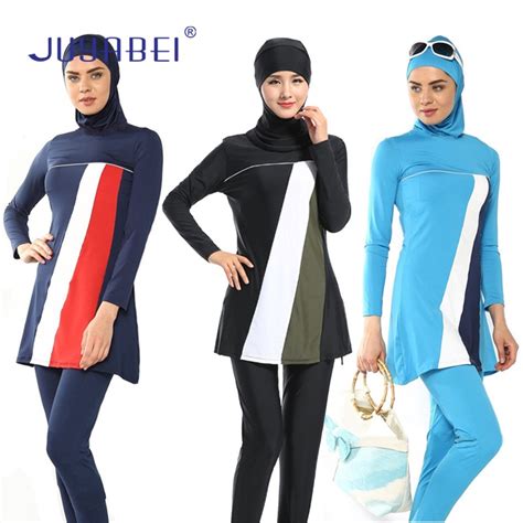 Juyabei Summer Women Muslim Swimming Islam Clothes Islamic Swimsuit Adult Arabic Swimwear Long