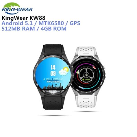 Kingwear Kw88 Smartwatch Android 51 Smart Phone Watch 139 Camera