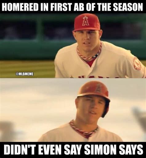 Mlb Memes On Twitter Mike Trout Homers Off King Felix In His First Ab