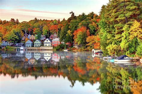 Autumn On Lake Winnipesaukee In New Hampshire Photograph By Denis