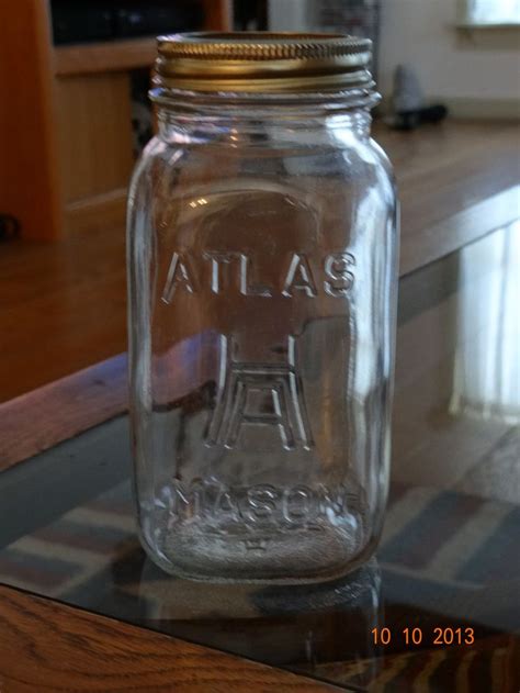 A Hazel Atlas Mason Jar The H Over A Emblem Dates It To Between 1902