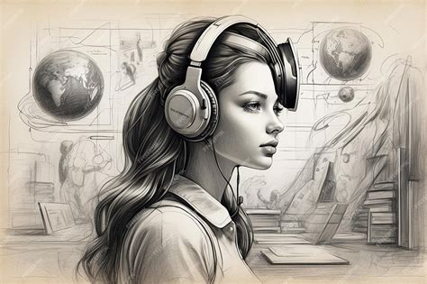 Premium AI Image | Canvas of Knowledge Step into the Future of Learning