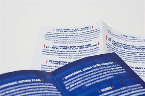 Conservative Party Of Canada Brochure On Behance