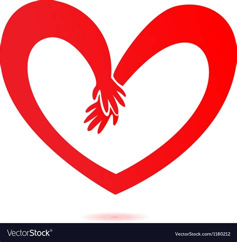 Hands And Heart Love Royalty Free Vector Image