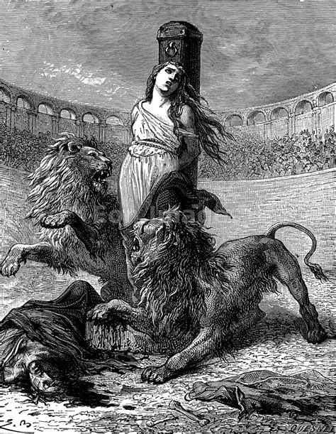 Eon Images Christian Woman Sacrificed To Lions In Roman Arena