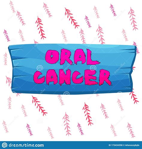 Handwriting Text Writing Oral Cancer Concept Meaning The Cancer Of The