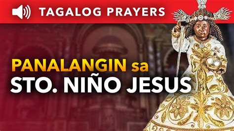 Panalangin Sa Santo Ni O Jesus Tagalog Prayer To Sto Ni O Youtube