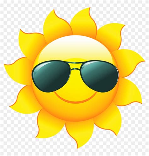 28 Collection Of Sunshine Clipart Transparent Sun With Sunglasses