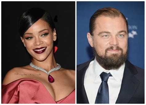 Leonardo Dicaprio And Rihanna Were Allegedly Seen Kissing Black