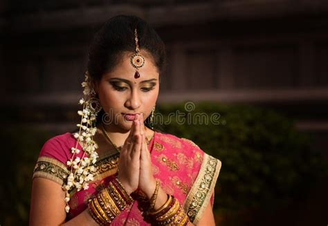 Young Indian Girl Praying Stock Photo Image Of Indian 33075614