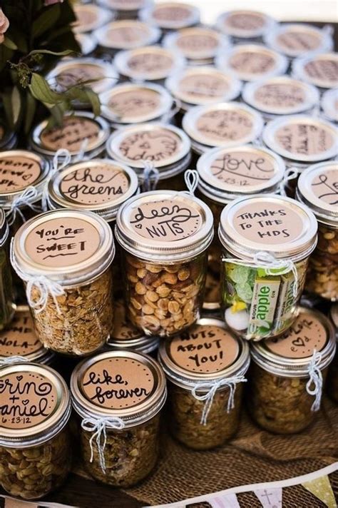 Most wedding guests prefer giving traditional gifts. How to pick meaningful and cheap wedding favors---rustic ...