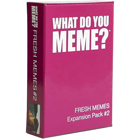 Fresh Memes 2 Expansion Pack Av What Do You Meme Utformad För Att Läggas Till Vad Meme Du
