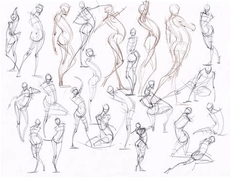 Human Figure Drawing Gesture Drawing Drawings