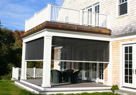 Retractable Screens Traditional Verandah Boston By Shade And Shutter Systems Inc Houzz Au