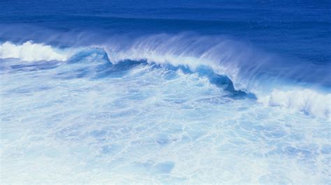 Wallpaper Blue Sea Waves 3840x1200 Multi Monitor Panorama Picture Image