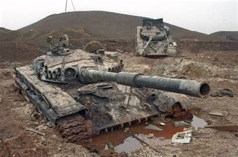Abandoned T 72as During The First Chechen War Russia Tank Russian Tanks War Tank