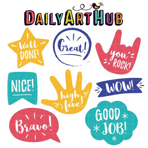 Encouragement Bubbles Clip Art Set Daily Art Hub Free Clip Art Everyday