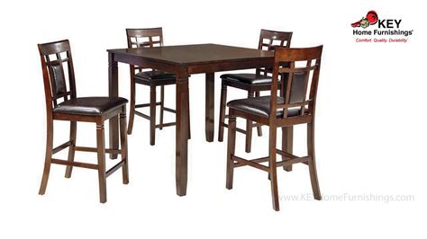 Ashley Bennox Counter Height Dining Room Table And Bar Stools Set Of D Key Home Youtube