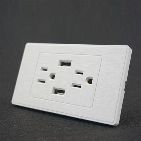 Buy Dual Usb Port Wall Socket Charger Ac Power Receptacle Outlet Plate