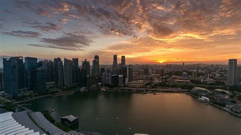 Epic Sunset Over Singapore Youtube